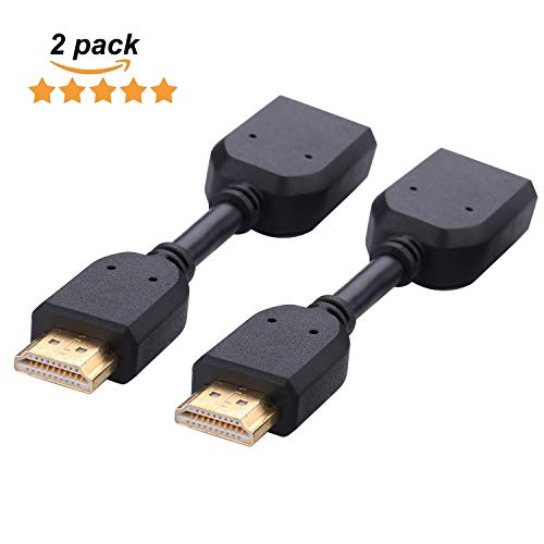 HDMI Extension Cable - iGreely Gold Plated 360° Swivel 4" HDMI Male to Female Extender Adapter Supports 4K & 3D for Google Chrome Cast, Fire TV Stick, Roku Stick Connection to TV