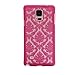 ABC(TM) Fashion Cute Carved Damask Vintage Pattern Hard Case Cover For Samsung Galaxy Note 4 (Red)