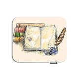 AOYEGO Book Mouse Pad Vintage Open School Books