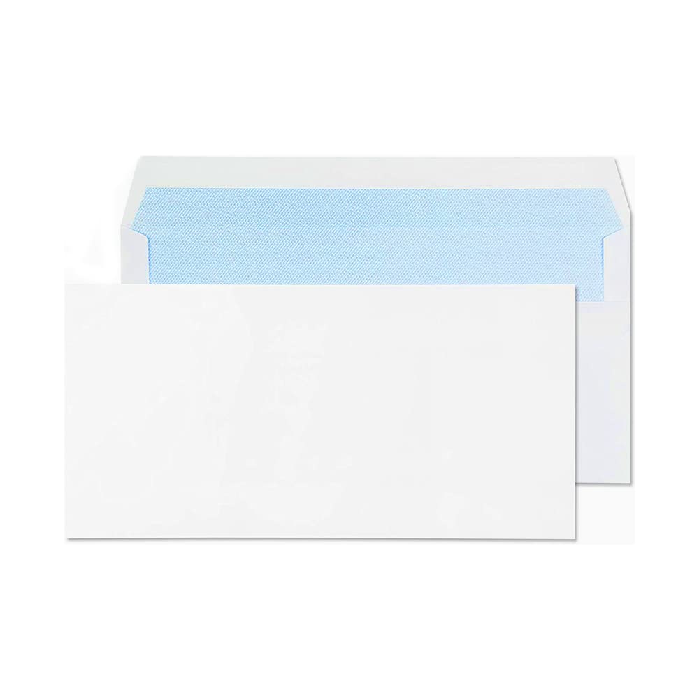 FIRST CHOICE KAYA 25, 50, 100 DL White Mailing Envelopes Self Seal for Posting mailing Home Office and Ecommerce Peel and Seal (100)