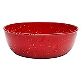 Zak! Designs Confetti Shallow Serving Bowl, Durable and BPA-free, 10