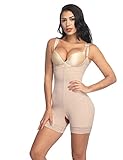 Body Shaper Waist Trainer Girdle Bodysuit Shaper Fajas Corset for Weight Loss Beige XXL