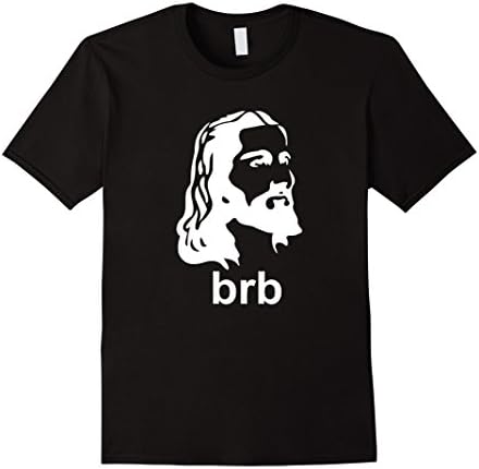Mens Jesus BRB Christian Shirt 2XL Black