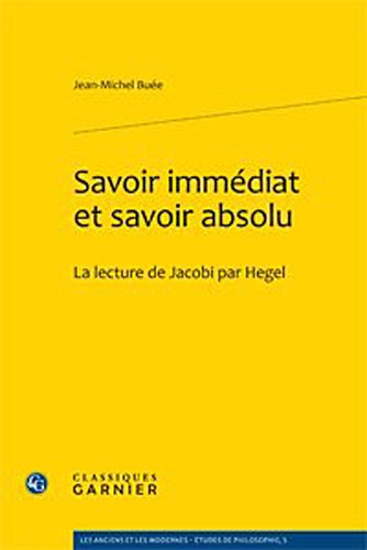 Savoir immédiat et savoir absolu