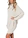 Simplee Women's Winter Warm Loose Turtleneck Oversized Pullover Sweater Dress