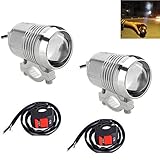 GOODKSSOP 2pcs Bright 30W LED Motorcycle Headlight