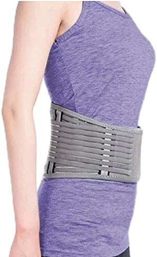 Erigavo Waist Trimmer for Men and Women- Lumbar Support Improves Posture- Sweat Belt Adjustable Weight Loss Tummy Tucker Calorie Burner- Breathable Slimming Belt- Enjoy Daily Diet Reminders NOW