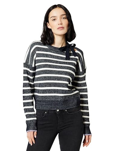 Scotch & Soda Pullover a Righe con Nodo, Sky Captain Stripe V461, XS