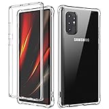 SKYLMW Galaxy Note 10 Plus Case,Note 10+ 5G Cover,Dual Layer Shockproof Hybrid Soft TPU & Hard Plastic High Impact Protective Cases fit Galaxy Note 10+ 2019 for Women/Men/Girls/Boys,Clear