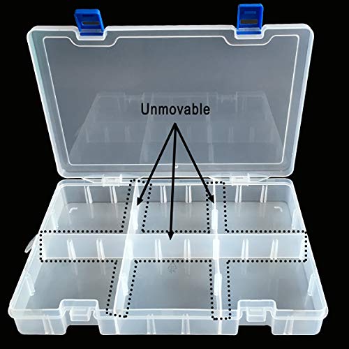 3 Qualsen+Transparent+Organizer+Container+Adjustable