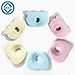 QHGC Newborn Baby Head Shaping Pillow (Memory Foam Cushion) Preventing Baby Flat Head Syndrome (Plagiocephaly)&Neck Support,100% Cotton Breathable Pillow,Best Perfect for 0-12 Months Baby
