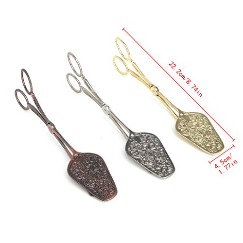 YDZN Bread Clip BBQ Tong Vegetable Fruit Clips Cake DessertÂ Noble StyleÂ Pastry Clamp
