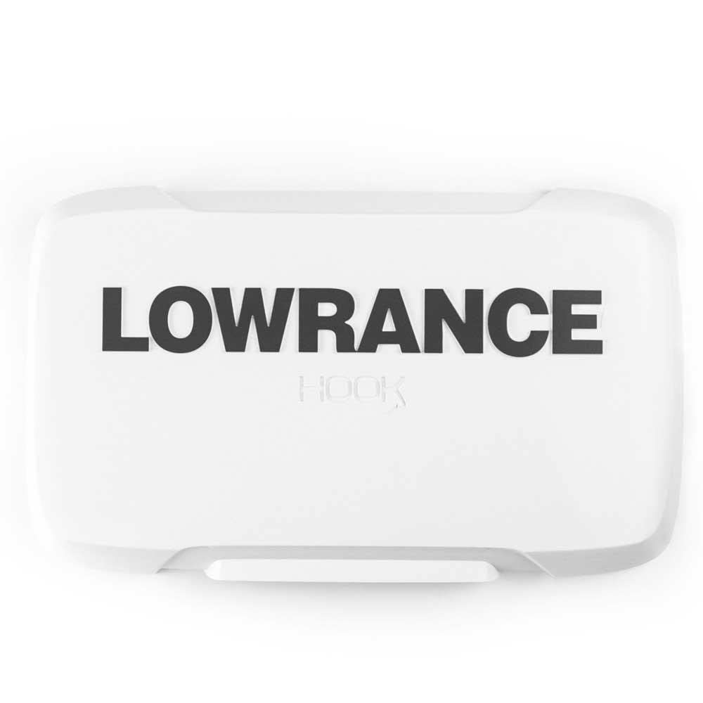 Lowrance 000-14173-001 Hook2 4" Sun Cover, White with Blue Lettering