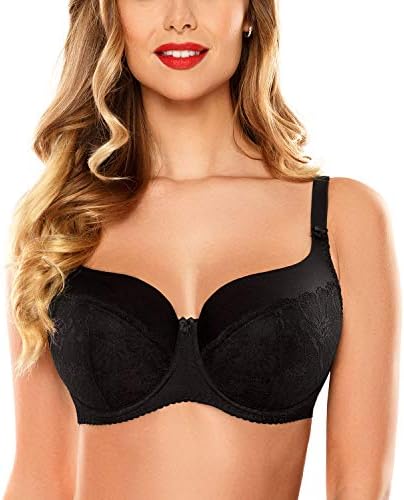 Vivisence Nicole 1001 Underwired Padded Bra Lace Pattern Adjustable Not Removable Straps - Made in EU