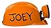 Light-up Hard Hat Including Miner, Railroader, Builder and Spelunker Helmet Labels (Orange)