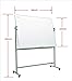 CALENBO Dry Erase Board with Stand 36 X 24, Whiteboard with Stand Height Adjustable Rolling Whiteboard Mobile Magnetic White Board on Wheels Stand Up White Board
