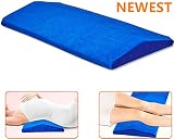 Lemebo Lumbar Pillow Bed Back Support Sleeping Pillow, Soft Memory Foam Sleep Wedges, Multifunctional Lumbar Support Cushion for Hip, Sciatica and Joint Pain Relief, Side Sleep