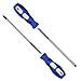 Phillips Screwdriver and Slotted Screwdriver,QM-STVR 8'' Screwdriver Length Shank Screwdriver Magnetic Tip Cross Head Flat Head NO.2 Screwdriver (2 pack 8'' phillips and slotted screwdriver)