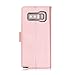 FYY Luxury PU Leather Wallet Case for Galaxy Note 8, [Kickstand Feature] Flip Folio Case Cover with [Card Slots] and [Note Pockets] for Samsung Galaxy Note 8 Rose Gold