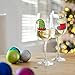 Christmas Wine Glass Drink Markers - Wine Charms Alternative - 18 Static Cling Reusable Stickers (Christmas)
