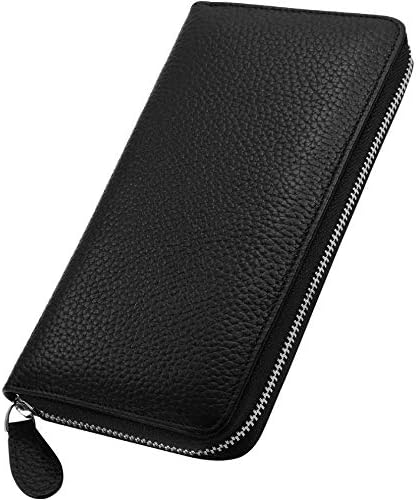 HAFOS Women’s Long Wallet, Genuine Leather, YKK Top Leather, Separate Type, Coin Purse, Large Capacity, Includes Shouken Box