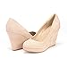 DREAM PAIRS ASH-22 Women's Elegant Ankle Strap Rear Zipper Closure Wedge Heel Platform Pumps Shoes