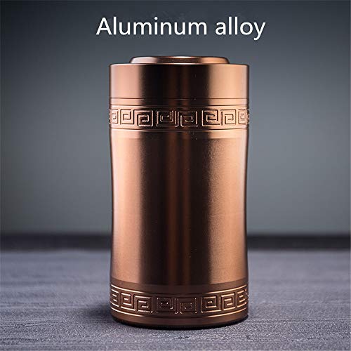 Ryyland-Home Teiera Creativa Lega di Alluminio Tea Caddy archiviazione può Portatile Tea Viaggio di archiviazione può… - immagine 4