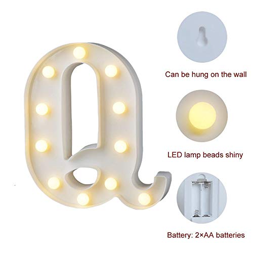 image for LiyuanQ LED Marquee Number Lights Sign Light Up Marquee Letter Lights 
