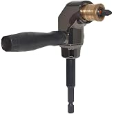 Saipe Right Angle Drill Attachment, Metal Body 90 Degree Drill Adapter | With Detachable ABS Handle, Drill Bit Corner Adapter, for Impact Driver, Work in Tight Spaces