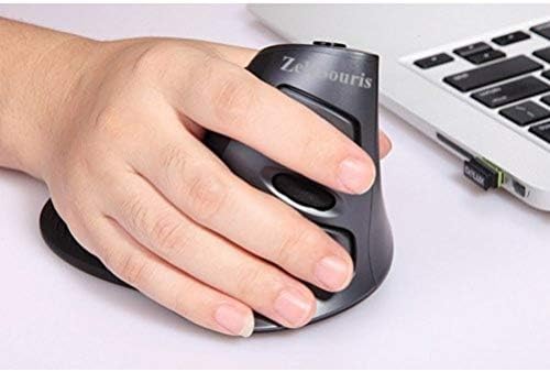 ZeleSouris® 2.4GHz Precision Wireless Vertical Ergonomic Mouse Laser ...