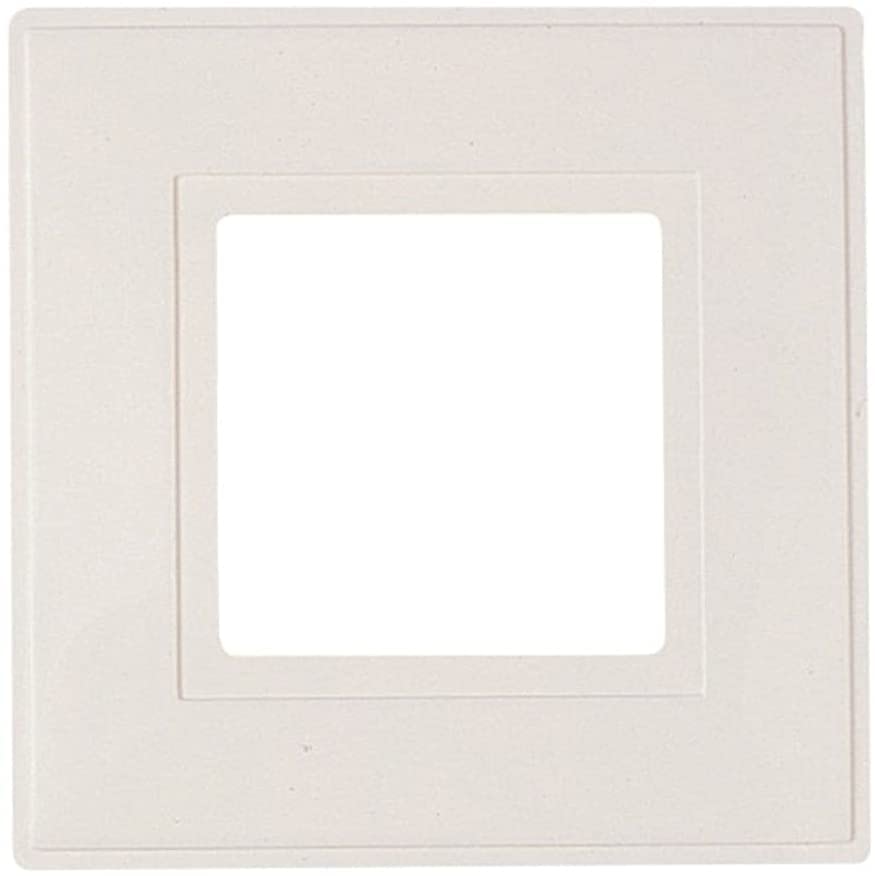 Deck INN 2 x White Pack of 2 Single Light Switch Finger Plate Socket - Prevents Finger Marks Around Switch (Pack of 2)