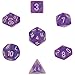 Chessex Dice: Polyhedral 7-Die Borealis Dice Set - Purple w/White CHX-27407