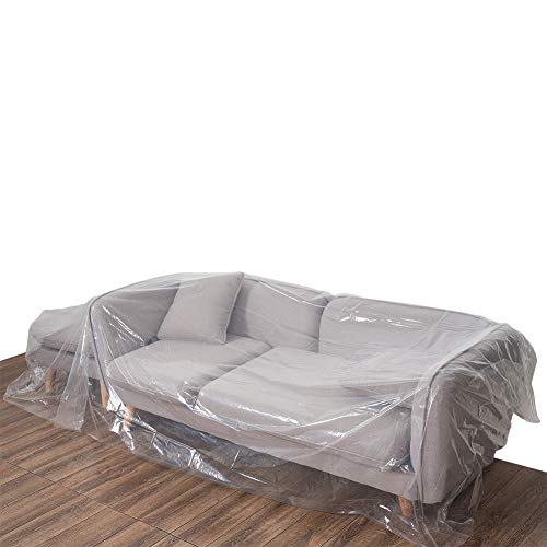 Topgreen Plastic Sofa Cover Couch Storage Cover 46 Inch By 134