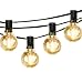 Outdoor LED String Lights Dimmable - 23Ft G40 Globe Bulbs, Edison Vintage Bulbs Hanging Sockets, Decorative Café Patio for Porch Party Yard Christmas