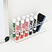 Liry Products Crystal Clear Acrylic Rack 10 Slot Dry Erase Marker Eraser Holder Wall Mount Storage Organizer Supplies Caddy Whiteboard Accessories