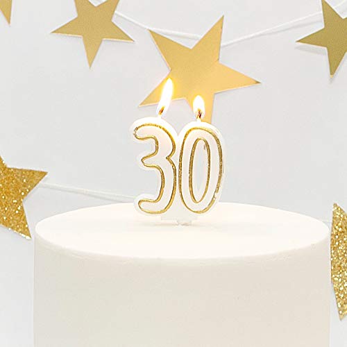 Age 30 Milestone Birthday Cake Candle