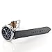 Kartice Compatible with Galaxy Watch (46mm) Bands Gear S3 Bands 22mm Leather Strap Buckle Band for Samsung Gear S3 Frontier Watch (Bright black)