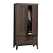 Sauder Carson Forge Armoire, Coffee Oak finish