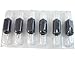 ITATOO 5RT Tattoo Tubes Disposable Tattoo Tubes with Soft Black Silicone Grips 5 Round Tattoo Tubes with Clear Long Tips for 4RL 4RS 5RL 5RS Tattoo Needles, Box of 25 (1 Inch, 5RT)