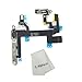 E-repair Power Volume Buttons Silent Switch Flex Cable with Brackets Preinstalled for Iphone 5s