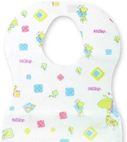 Toytle Eco-Friendly Disposable Bibs Pack of 10 (White) 0-2 Years
