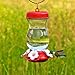 Perky-Pet 132TF 24-Ounce Glass Top Fill Hummingbird Feeder,Red,Large