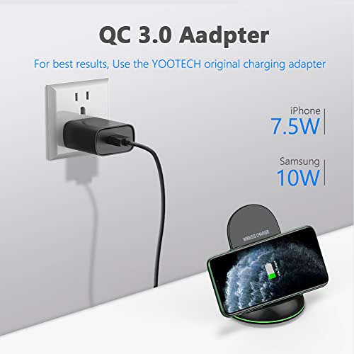 Yootech Wireless Charger,10W Max Wireless Charging Stand with Quick