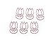 Butler in the Home Tulip Flower Shaped Paper Clips Great for Paper Clip Collectors or Office Gift - Comes in Round Tin with Lid and Gift Box (100 Count Red)