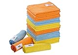 Namay Microfiber Cleaning Cloth for Polishing Car, Wiping Dust, Absorbing Water (24, 12x12)