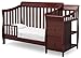 Delta Children Bentley S Convertible Crib and Changer, Black Cherry Espresso