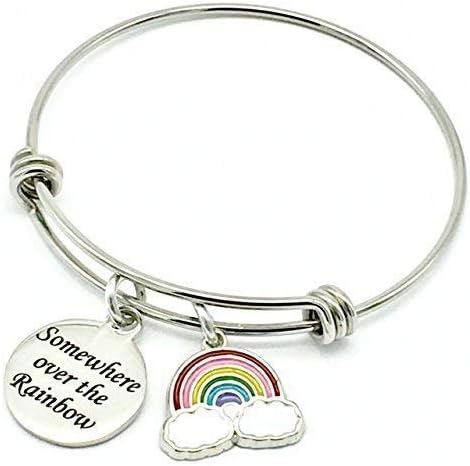 Somewhere Over the Rainbow, Wizard of Oz Inspired Bangle Bracelet