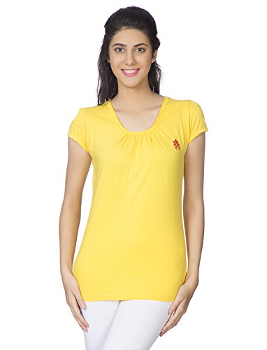 goldstroms women round neck embroidery logo t shirt