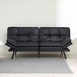 ERYE 3 in 1 Upholstered Futon Loveseat Convertible