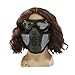 Xcoser Costumes The Handsome Winter Soldier Cosplay Bucky Brown Film Level Wig+Wig Sets